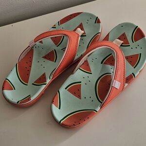 Spenso Footwear yummy frutopia watermelon flip flops women's size 6B orthopedic